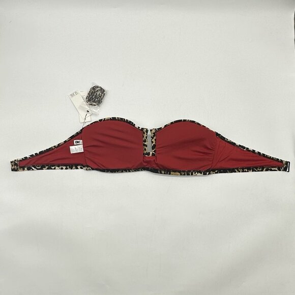 DKNY Jaguar Size XXL 2-Piece Leopard Print Bikini Set w/Removable Straps NWT - Picture 9 of 11
